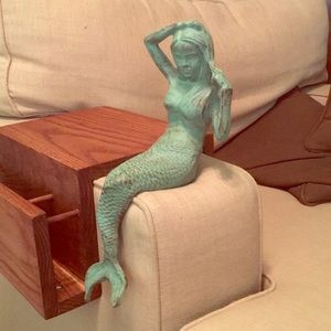 Green Mermaid shelf sitter